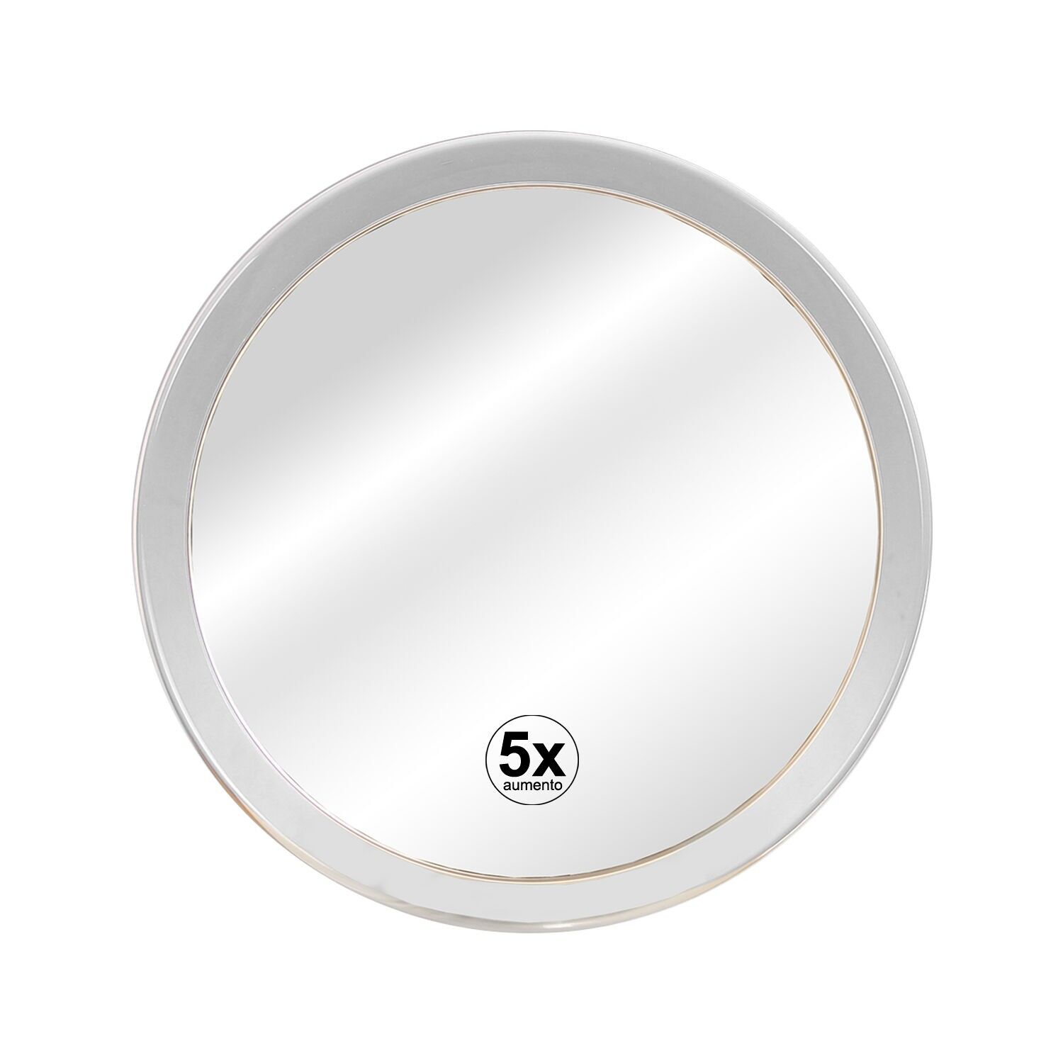 Specchio da parete per bagno ingranditore 5x con ventose, 17,5 cm, per montaggio a parete ST89001