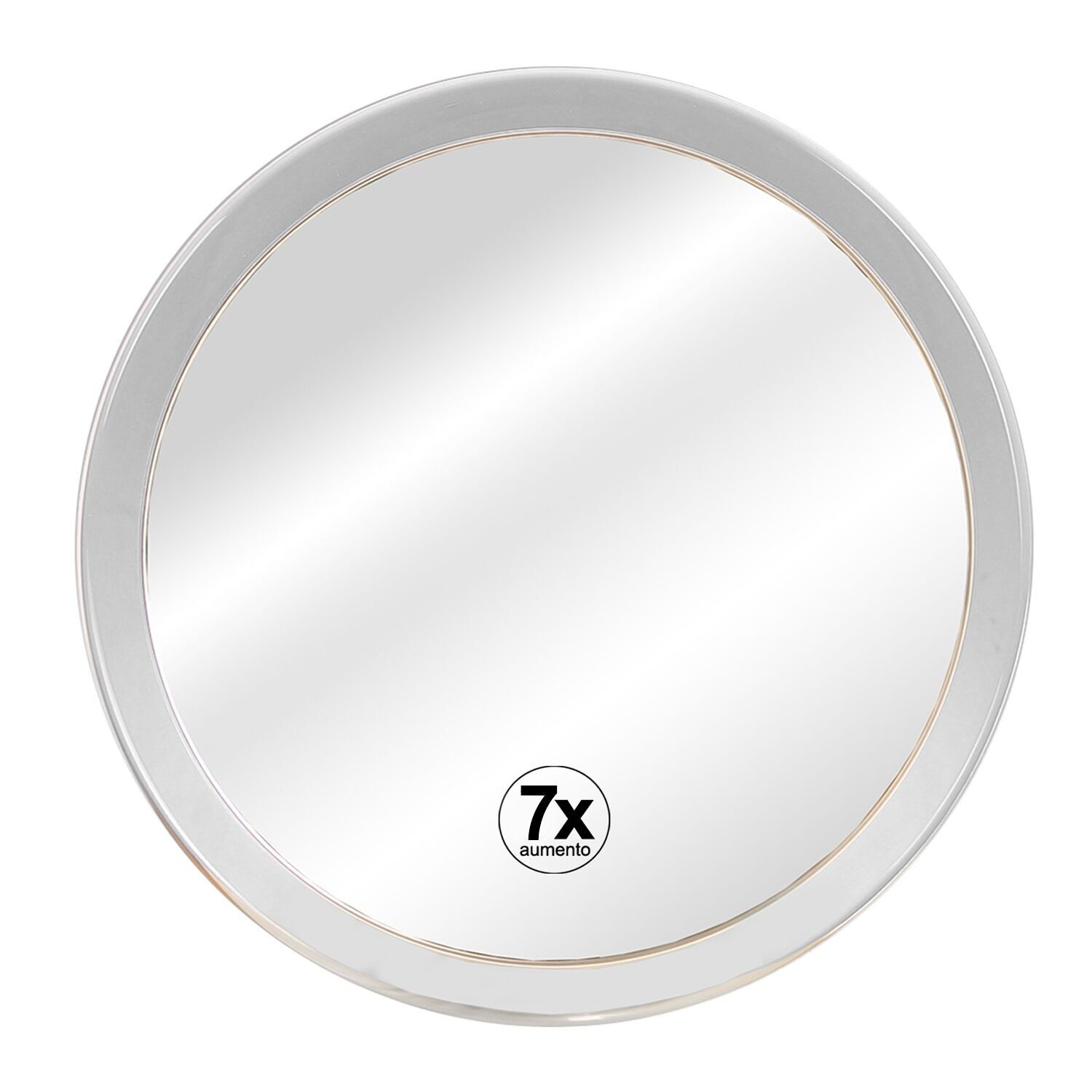 Specchio da parete in acrilico ingranditore 7x con ventose per bagno, 20,5 cm ST89019