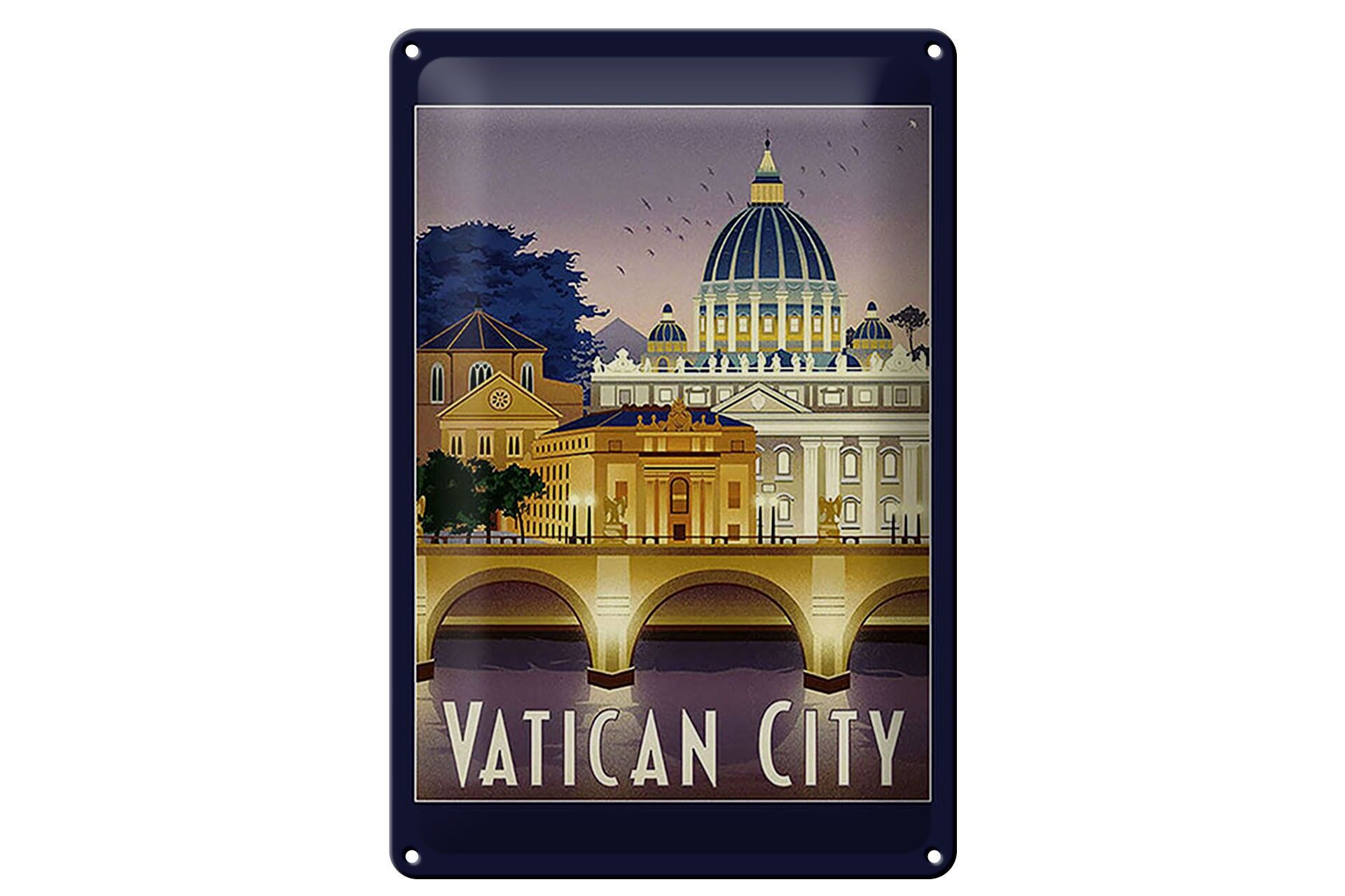Buy wholesale Metal sign for travel, 20x30 cm, Vatican City Bridge
