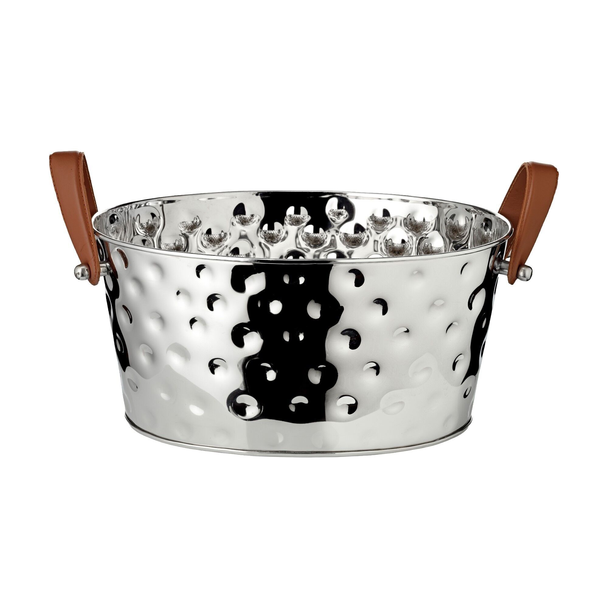 Coppa da champagne Gideon martellata 39x29cm, H19 cm