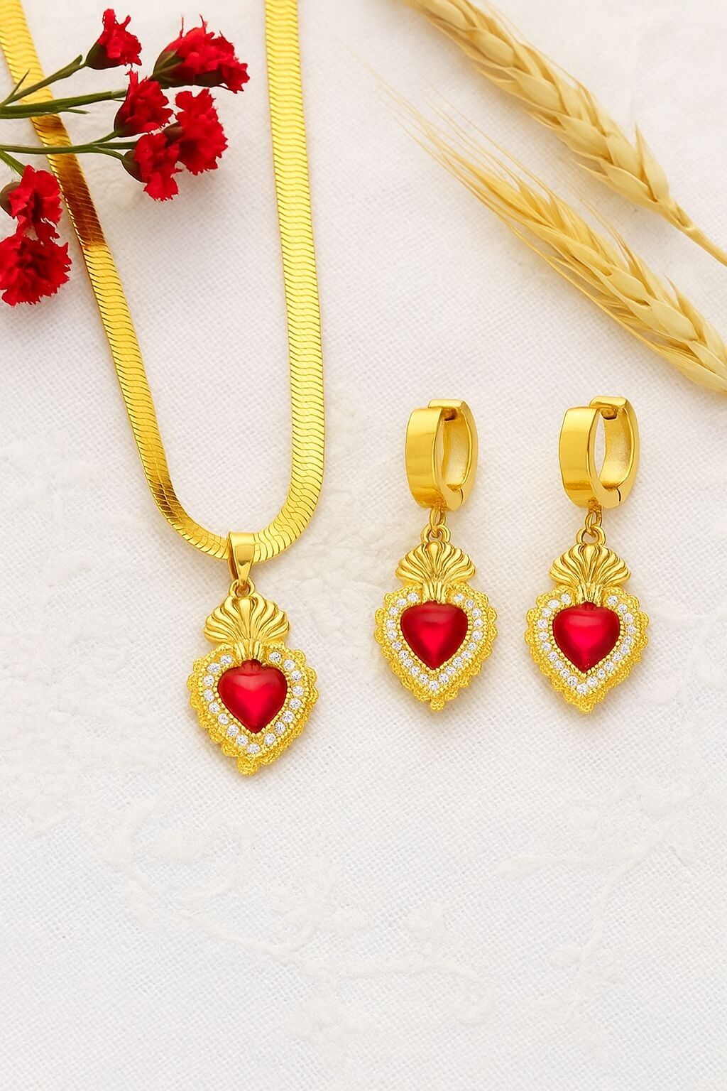 Set di gioielli del Sacro Cuore