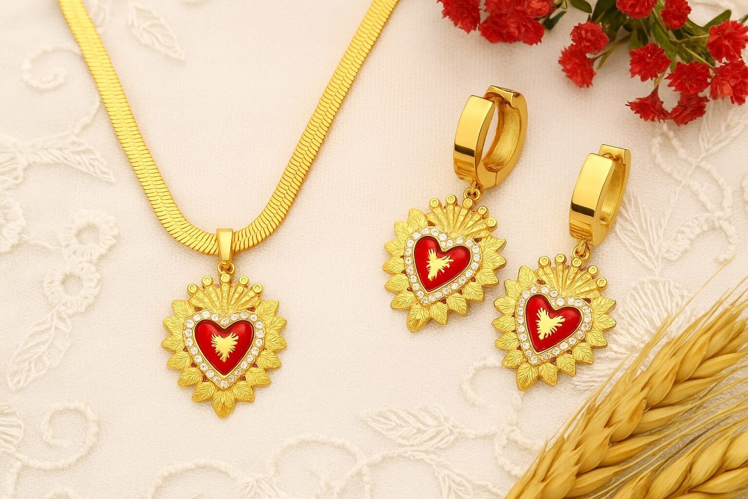 Set di gioielli del Sacro Cuore