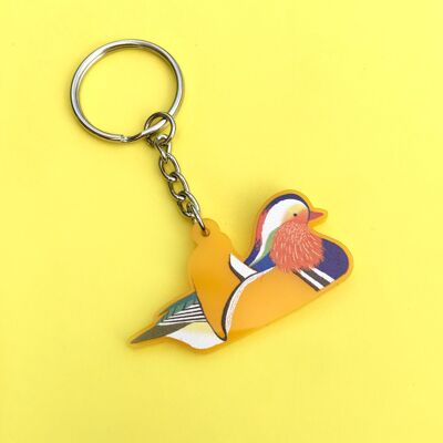 Mandarin Duck Key Ring