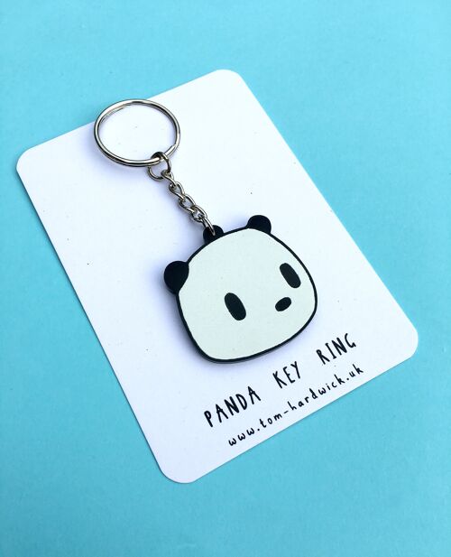 Acrylic Panda Key Ring