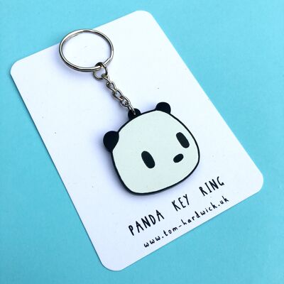 Acrylic Panda Key Ring