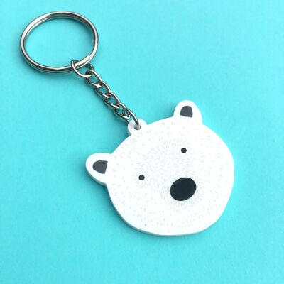 Recycled Polar Bear Key Ring