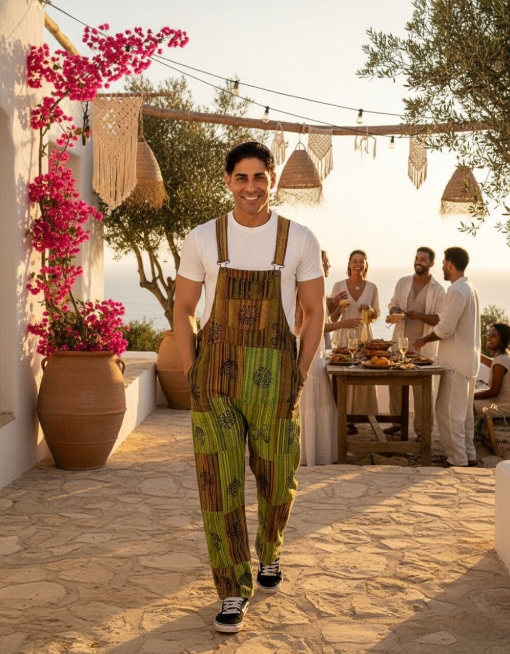 Tuta unisex boho colorata fatta a mano | Kimago