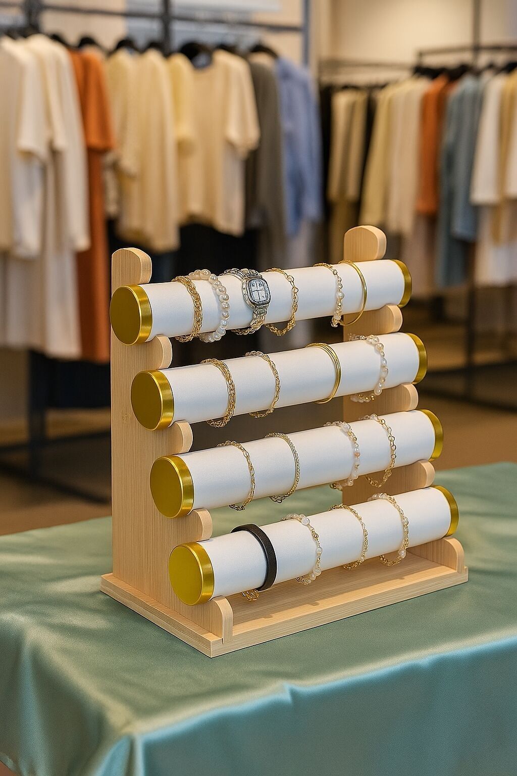 Espositore per braccialetti, espositore per negozi di abbigliamento e accessori