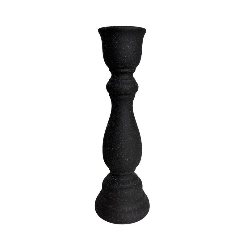 Serava Medium Candlestick – Black