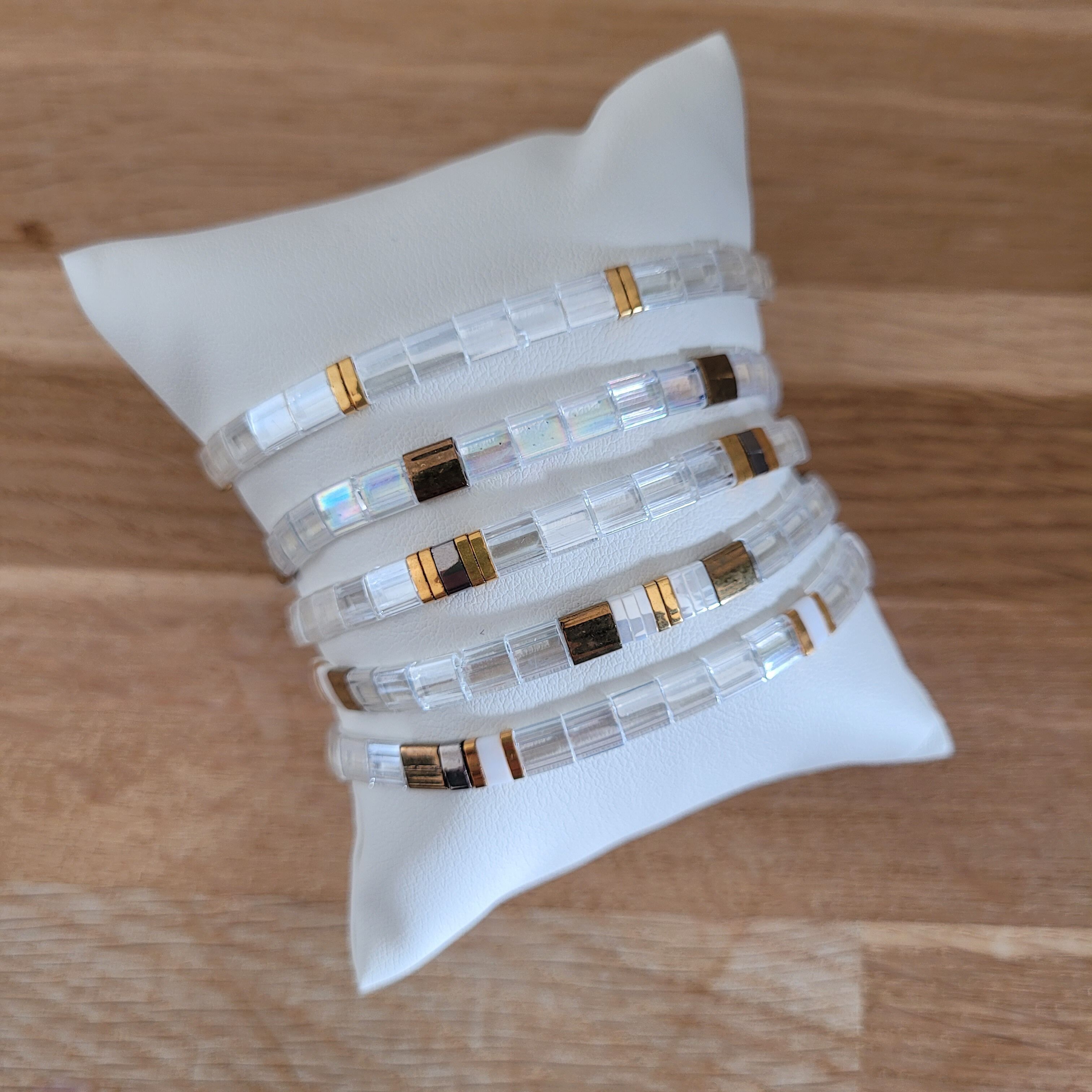 Tila - Transparente - 5 pulseras - Navidad