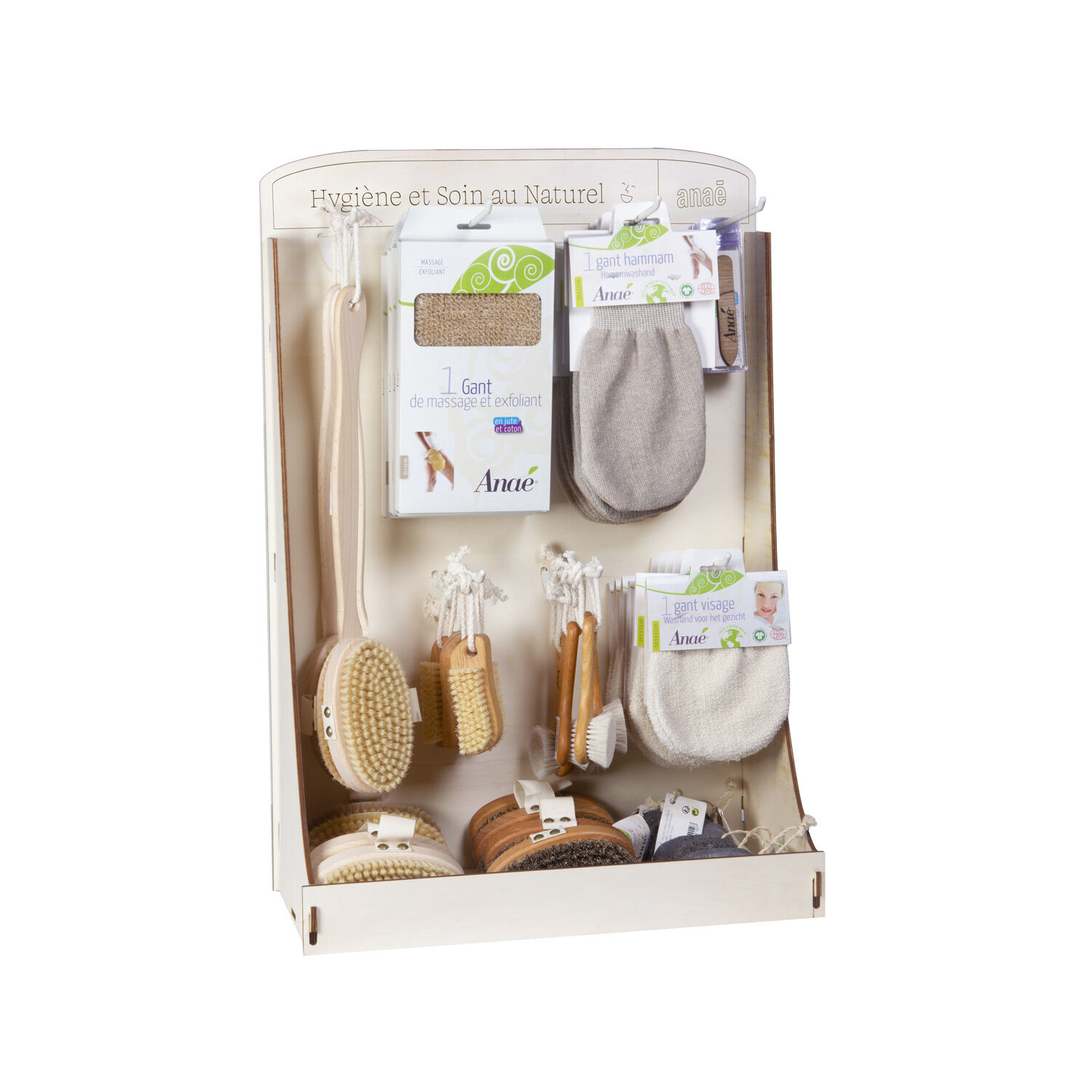 "Anaé Hygiene and Care Accessories" Display Stand