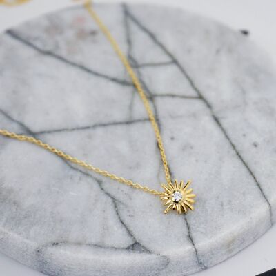 Sun Necklace Gold