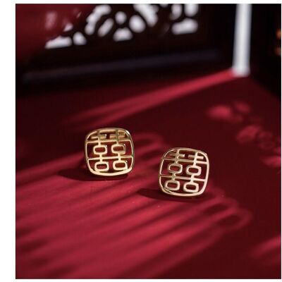 Xi Earrings Gold -Special Edition