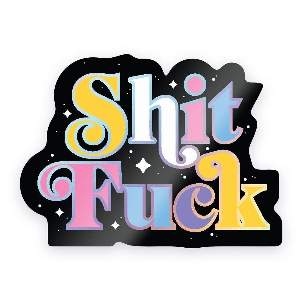 Scheiße, verdammt – Holografischer Aufkleber