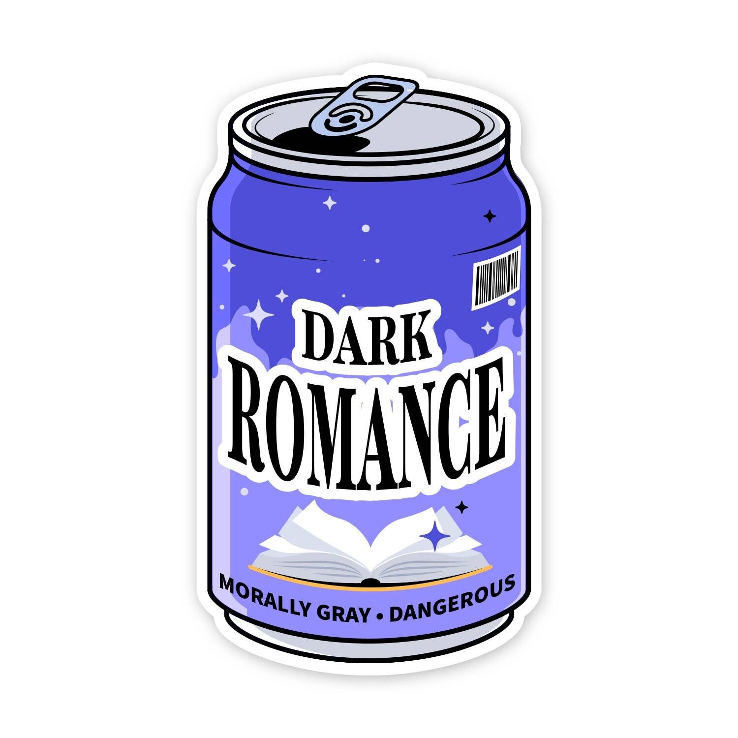 Düstere Romantik – Bücherwurm-Soda-Sticker-Buchliebhaber-Trope