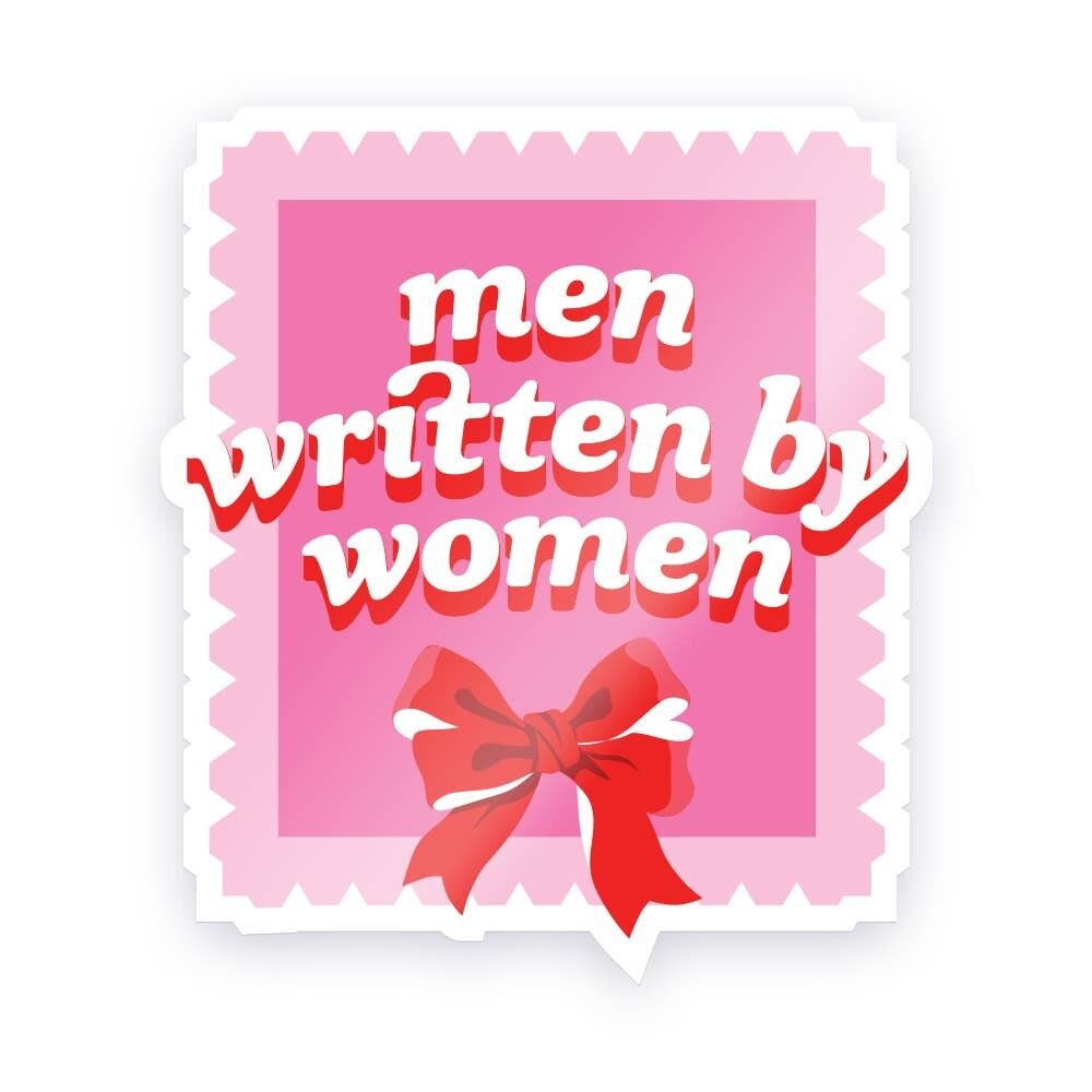 Von Frauen geschriebene Männer – Buchaufkleber