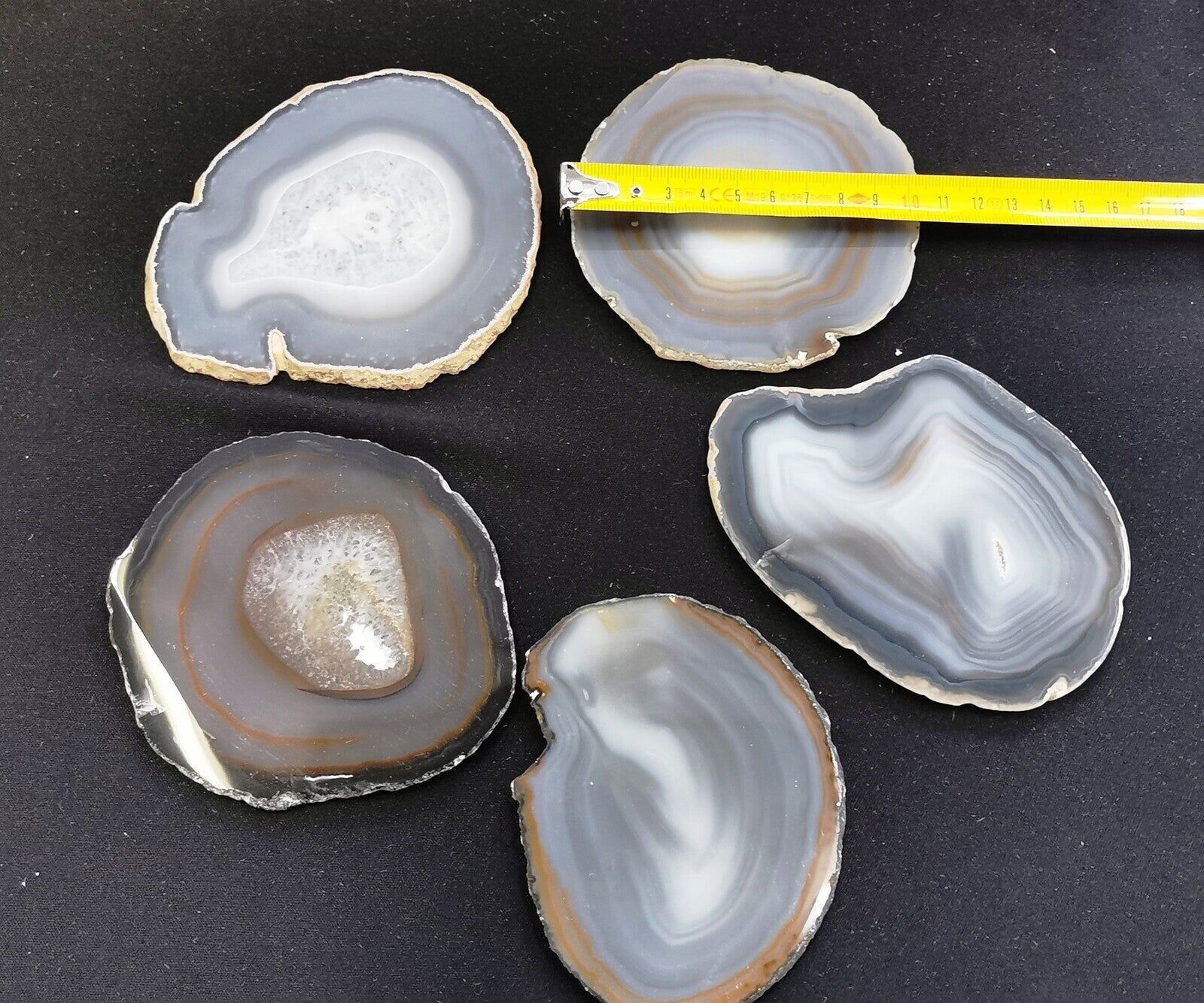 Agata - fette sottili misura 04 - Grado A - 1 kg