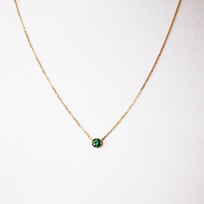 Round Emerald Necklace