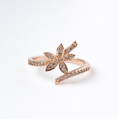 Flower Rose Gold Ring