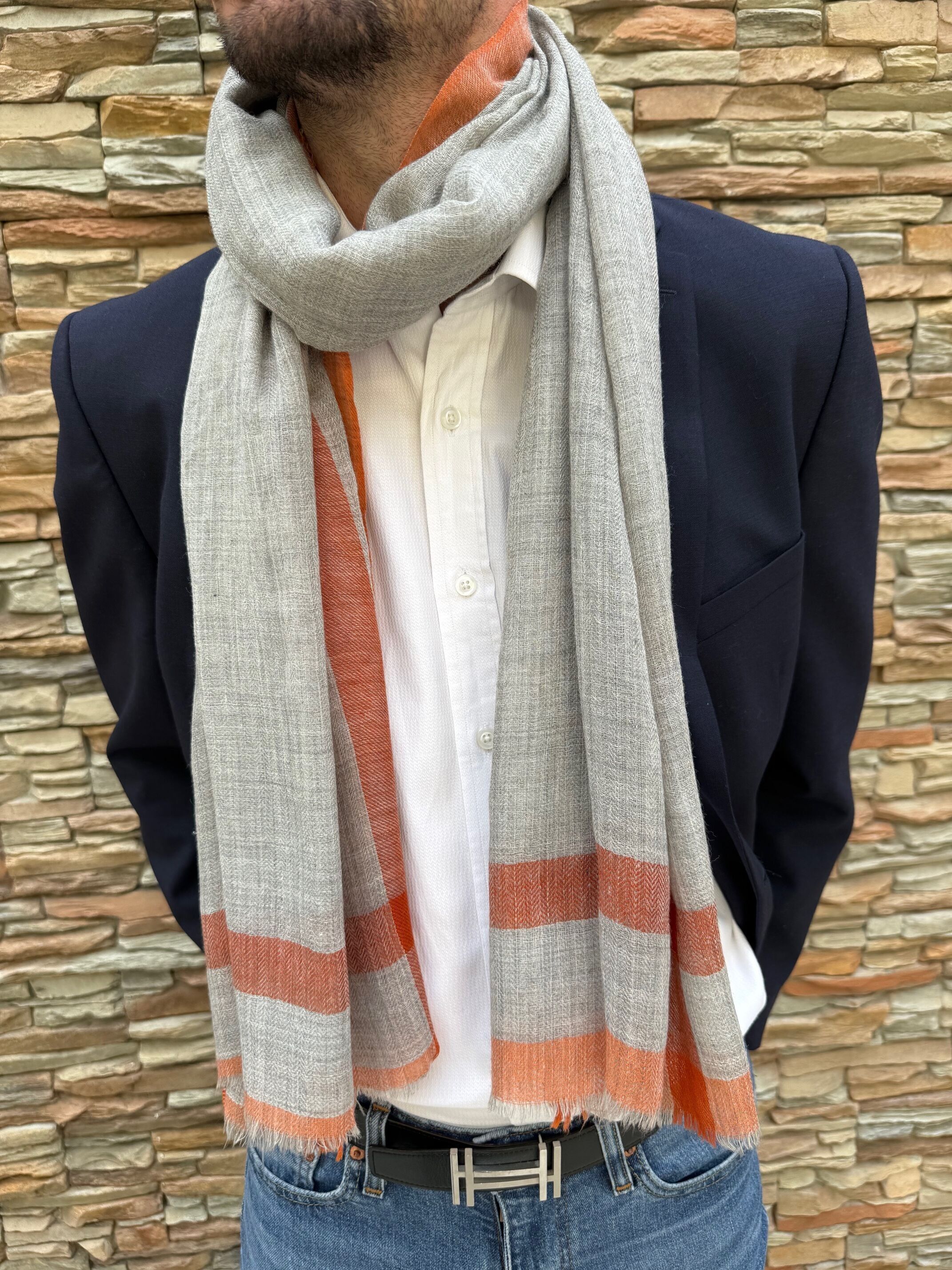 Sciarpa da uomo 100% lana – Qualità premium