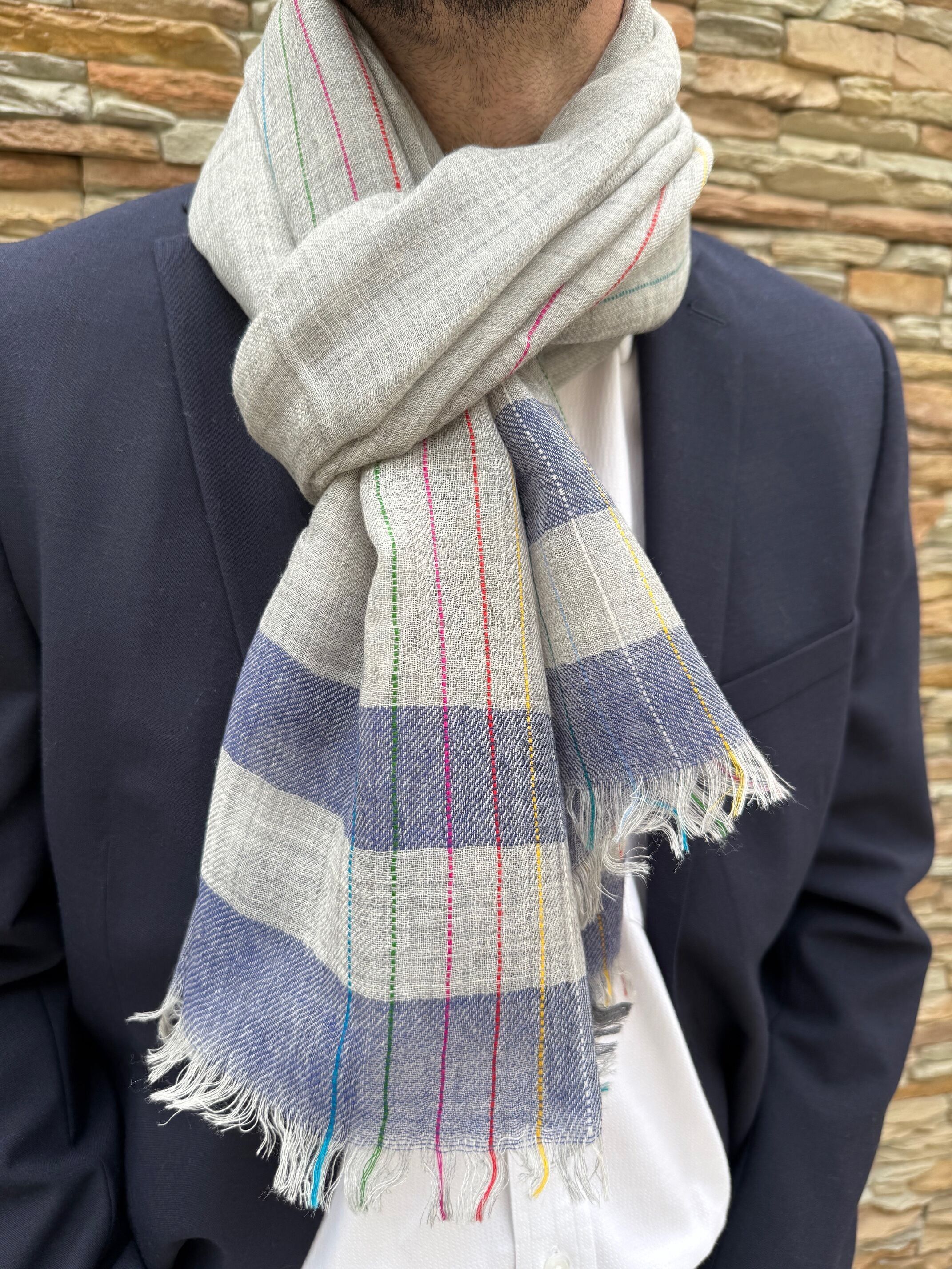 Sciarpa da uomo 100% lana – Qualità premium