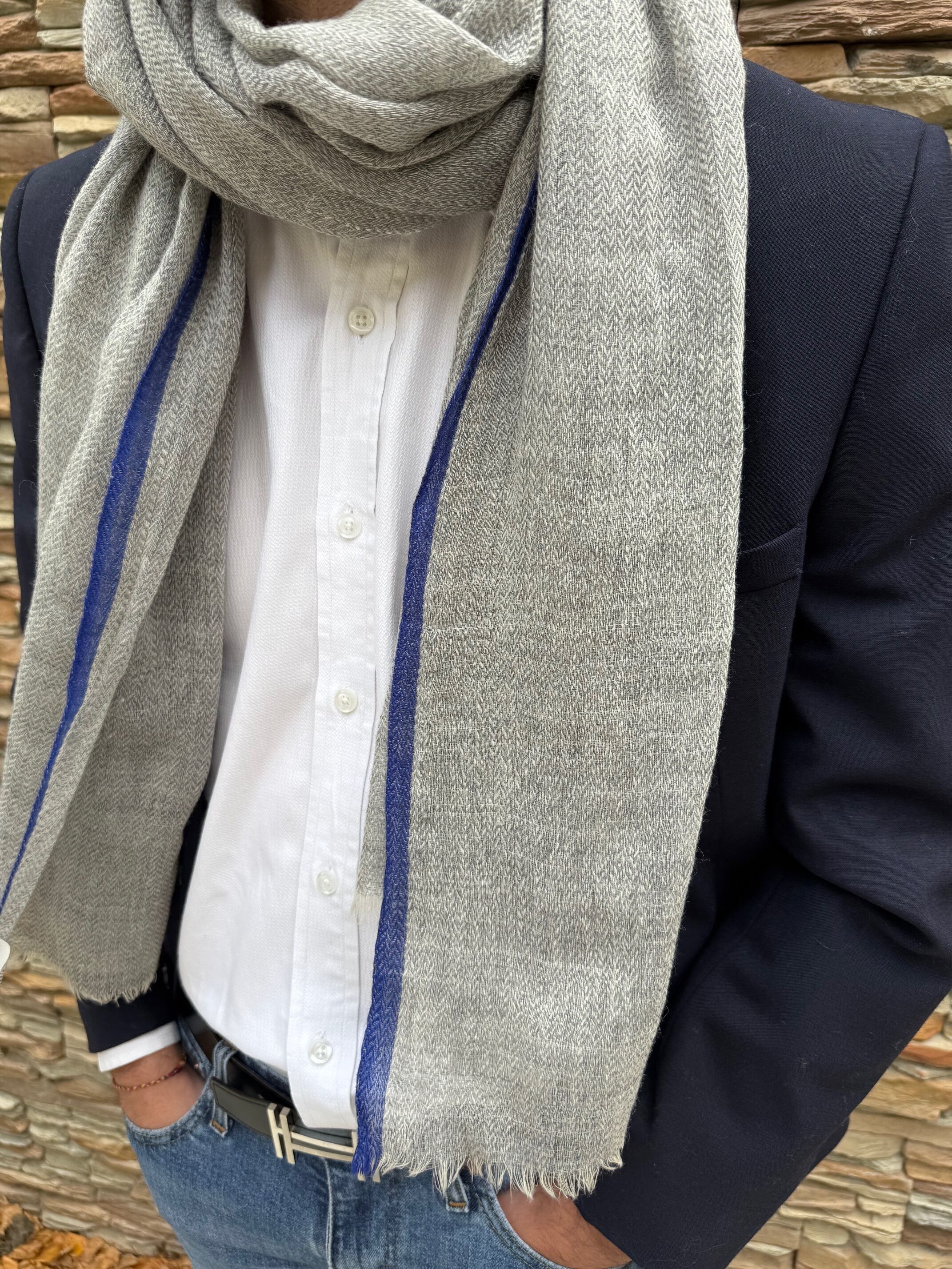 Sciarpa da uomo 100% lana – Qualità premium