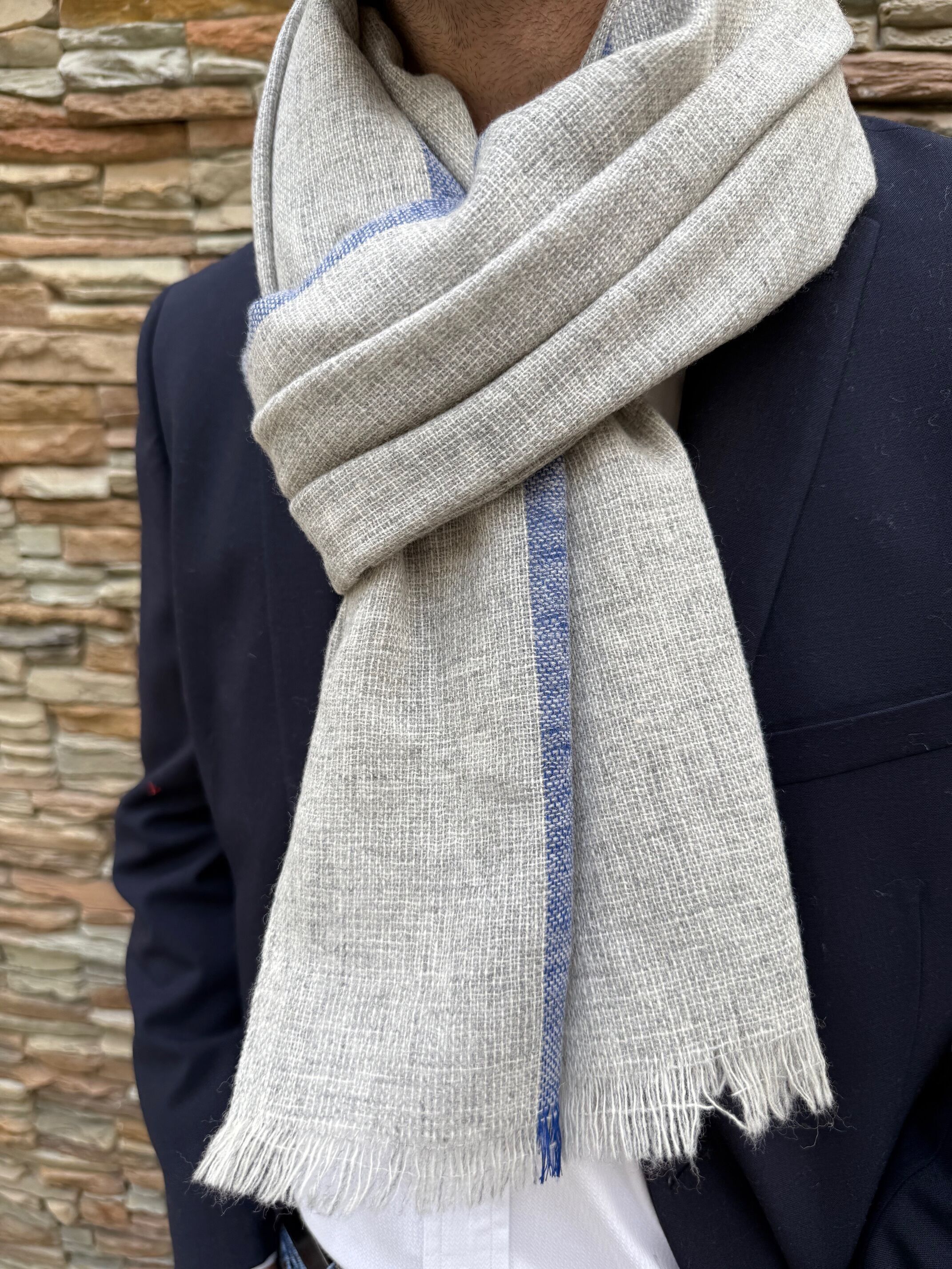 Sciarpa da uomo 100% lana – Qualità premium