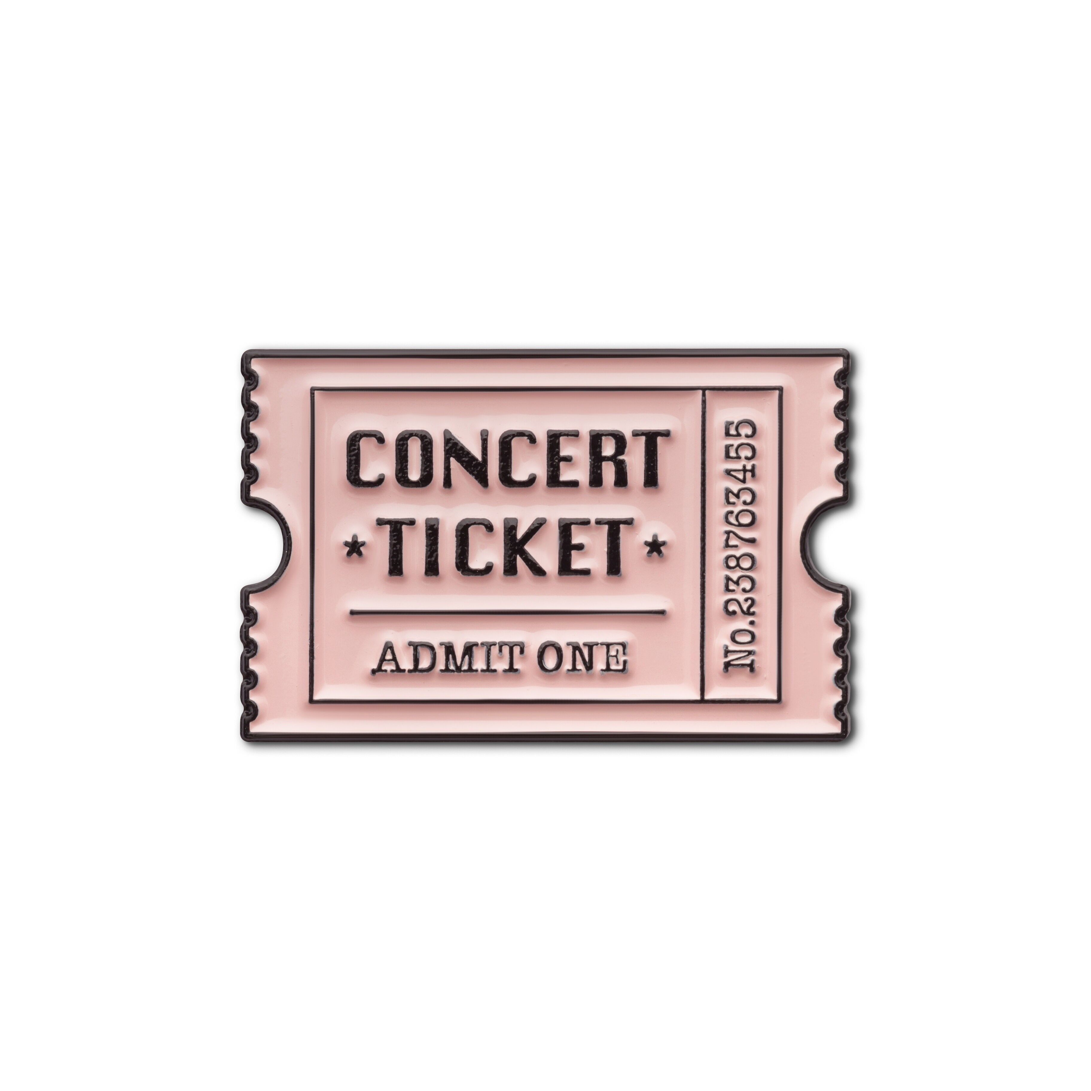 Pin's en émail « Billet de concert »