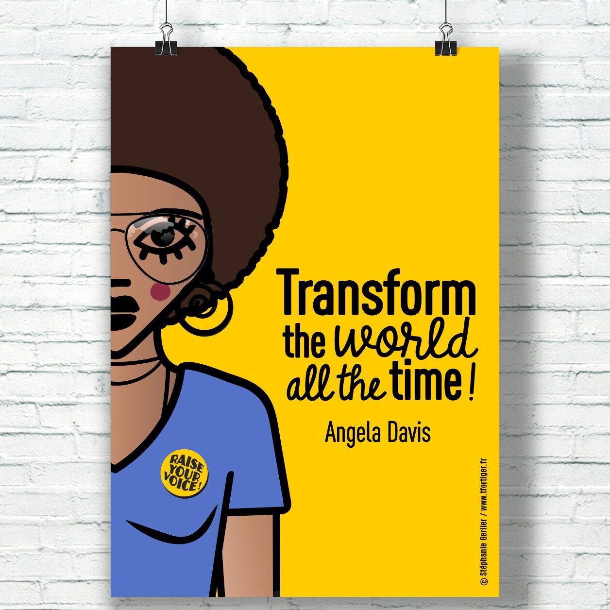 A4-Poster – Angela Davis – Originaldesign