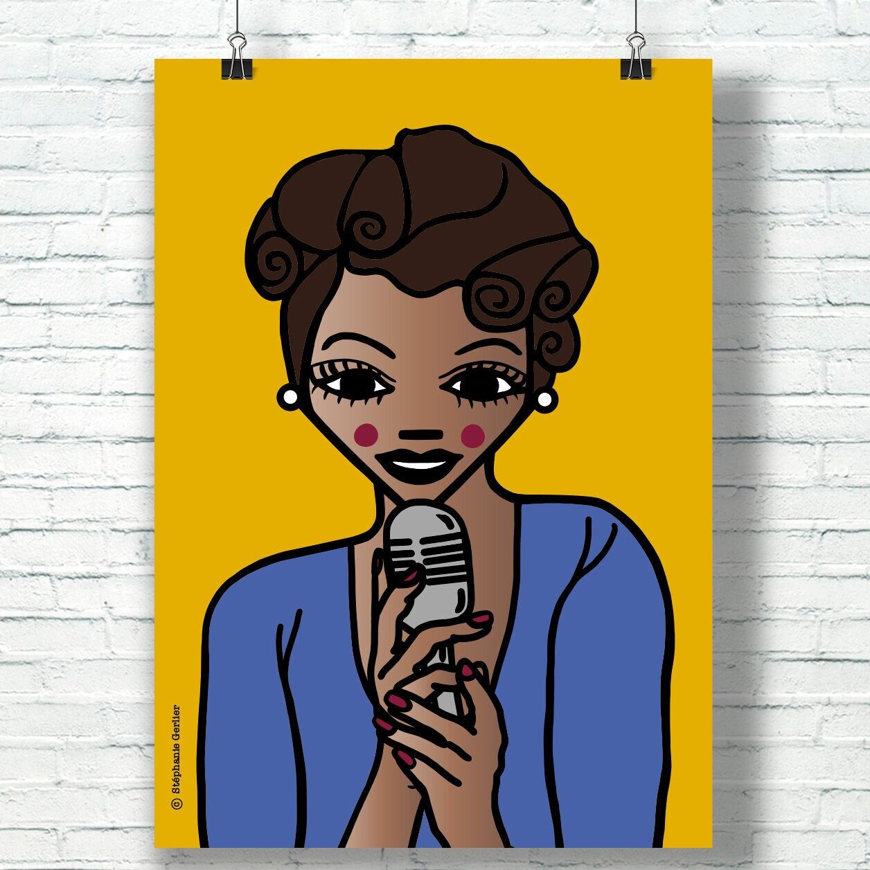A4-Poster – Ella Fitzgerald – Originaldesign