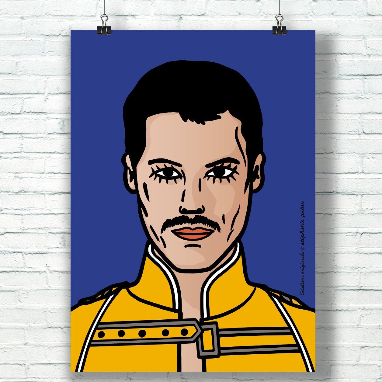 AFFICHE POSTER A4 - Freddie Mercury - Création Originale