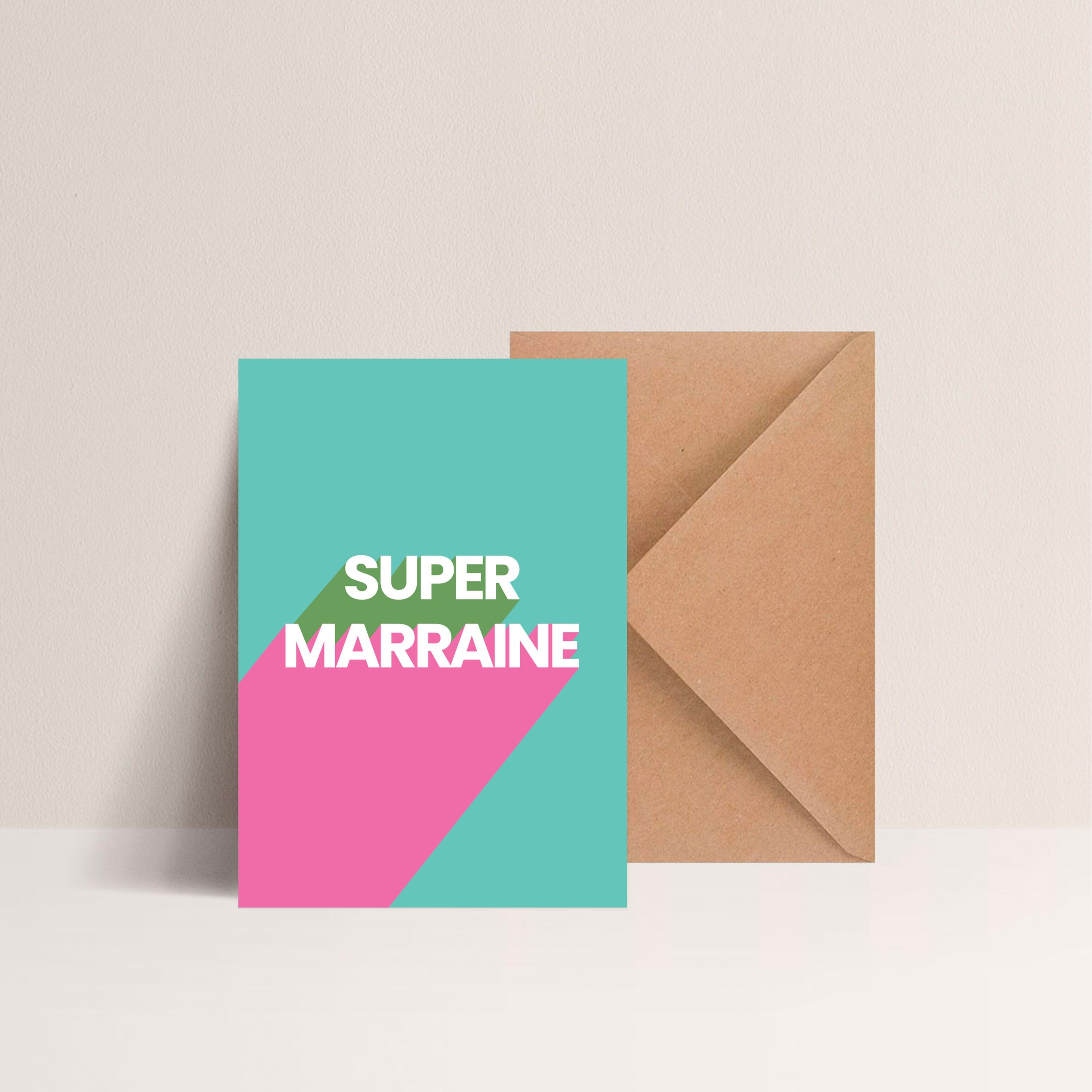 Postcard + kraft envelope - SUPER GODMOTHER
