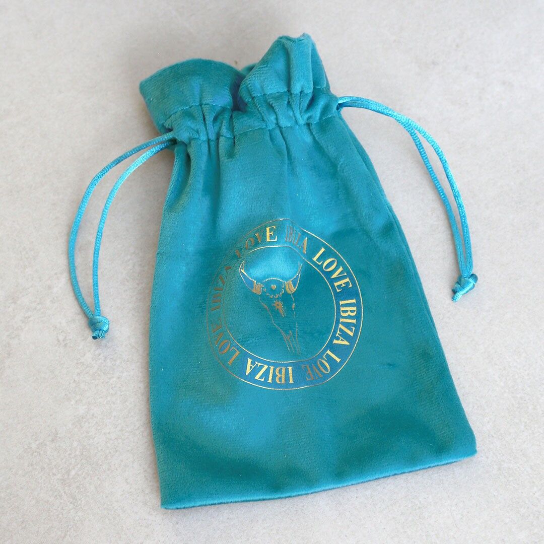 Borsa regalo in velluto blu