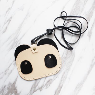 Panda Leather Cardholder