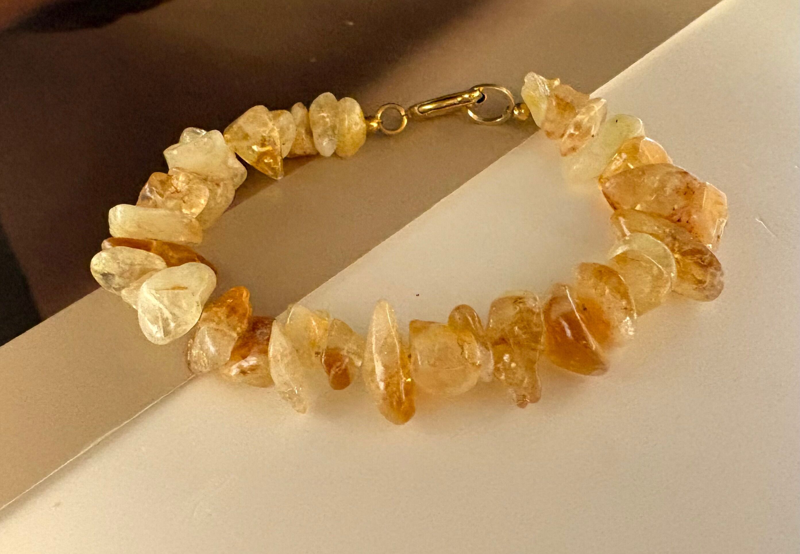 Bracciale in citrino naturale