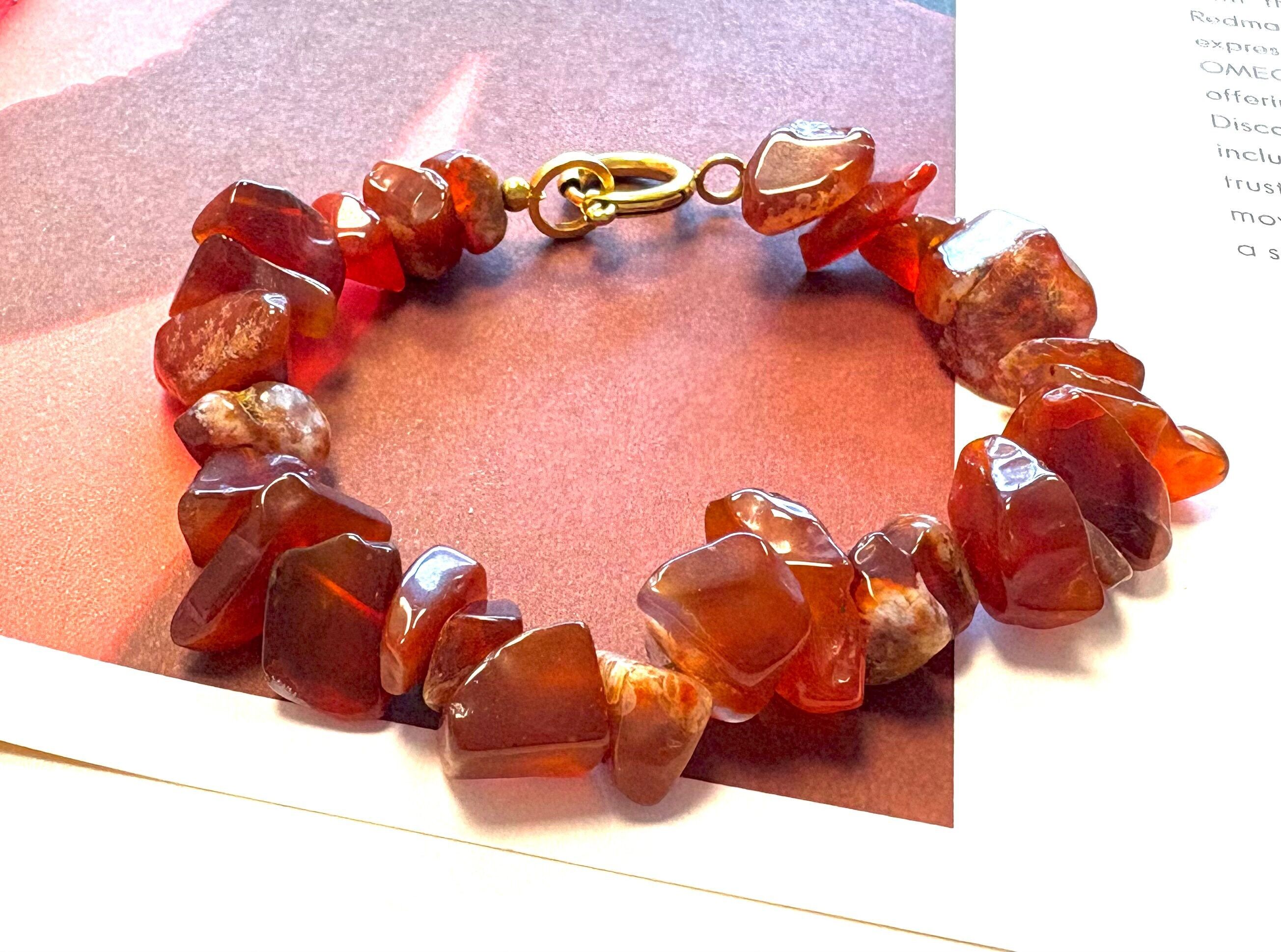 Bracciale in agata naturale scheggiata