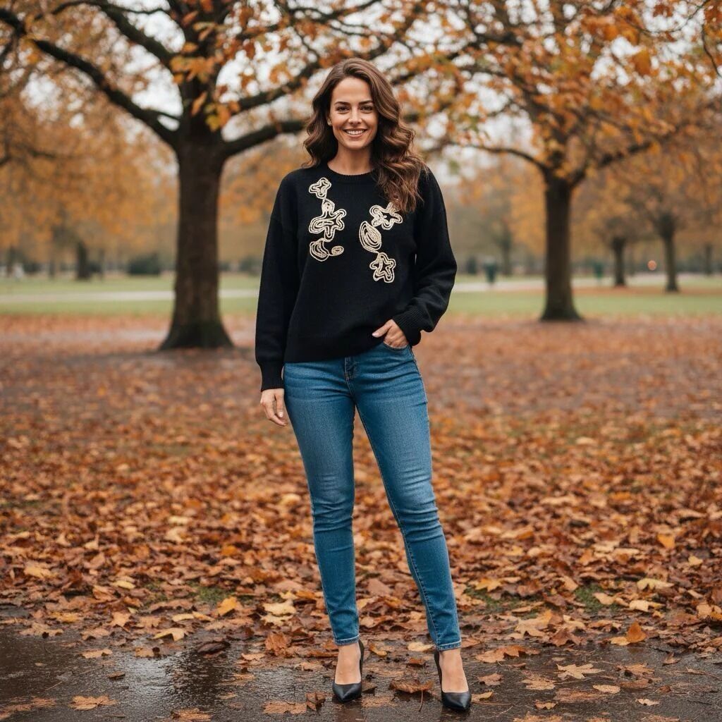 Jersey de punto con cuello redondo Cornelli