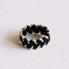 Anillo Tilabead - negro