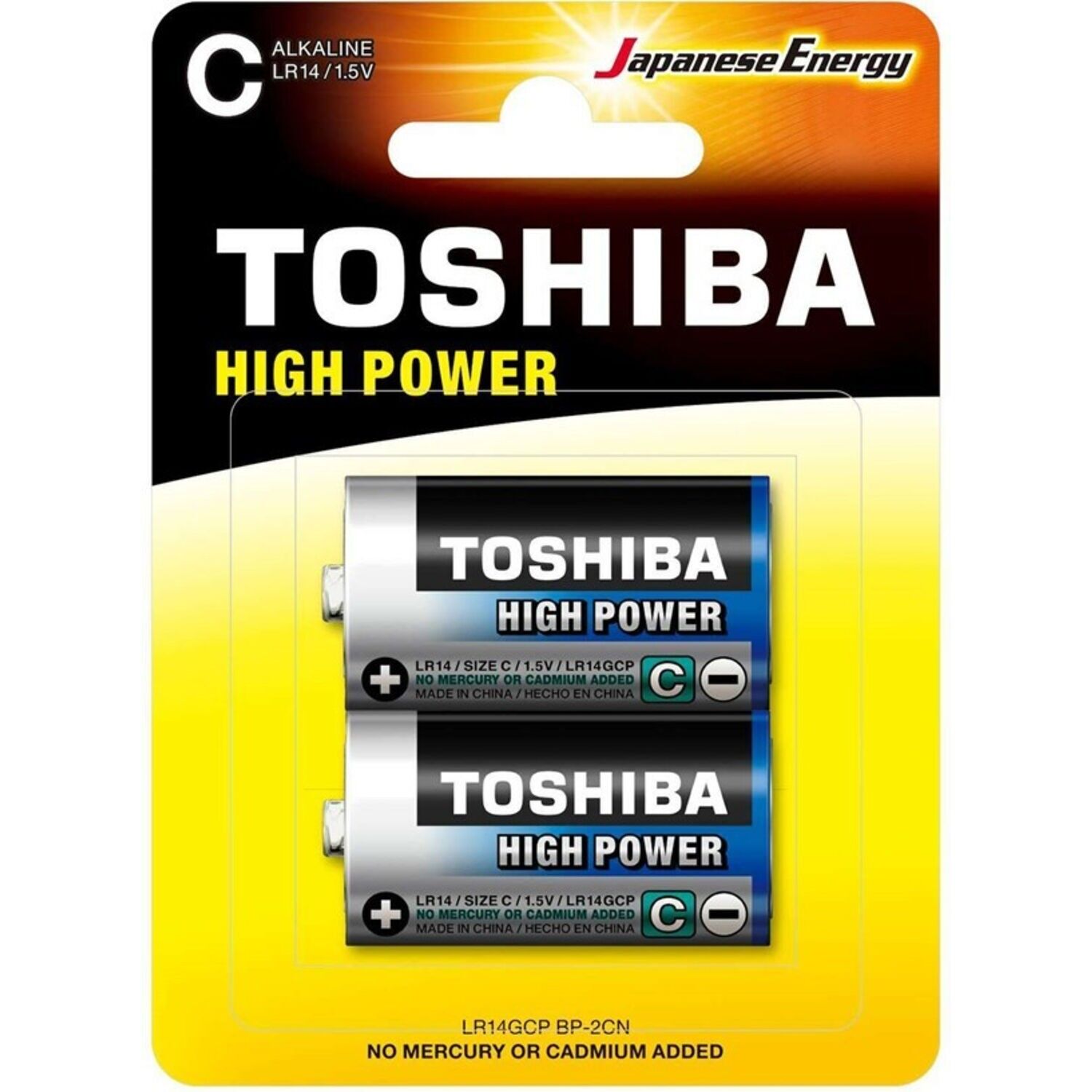 TOSHIBA Hochleistungsbatterien C - Alkaline - LR14 - 1,5 V x2