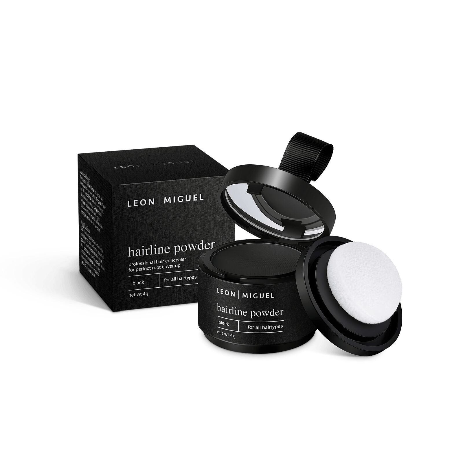 Leon Miguel Hairline Powder Schwarz
