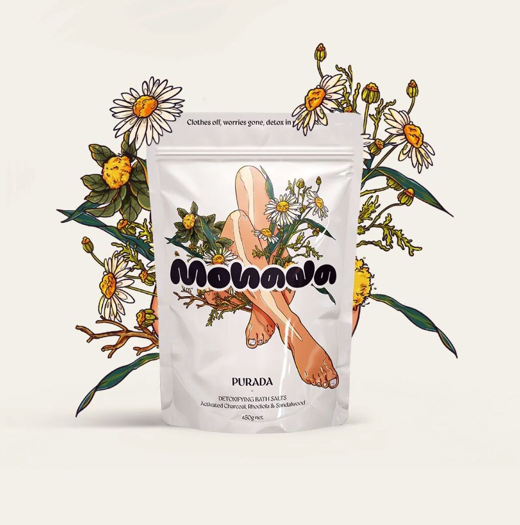 Sale da bagno detox - Bagno detox profondo con carbone attivo e adattogeni (450 g)