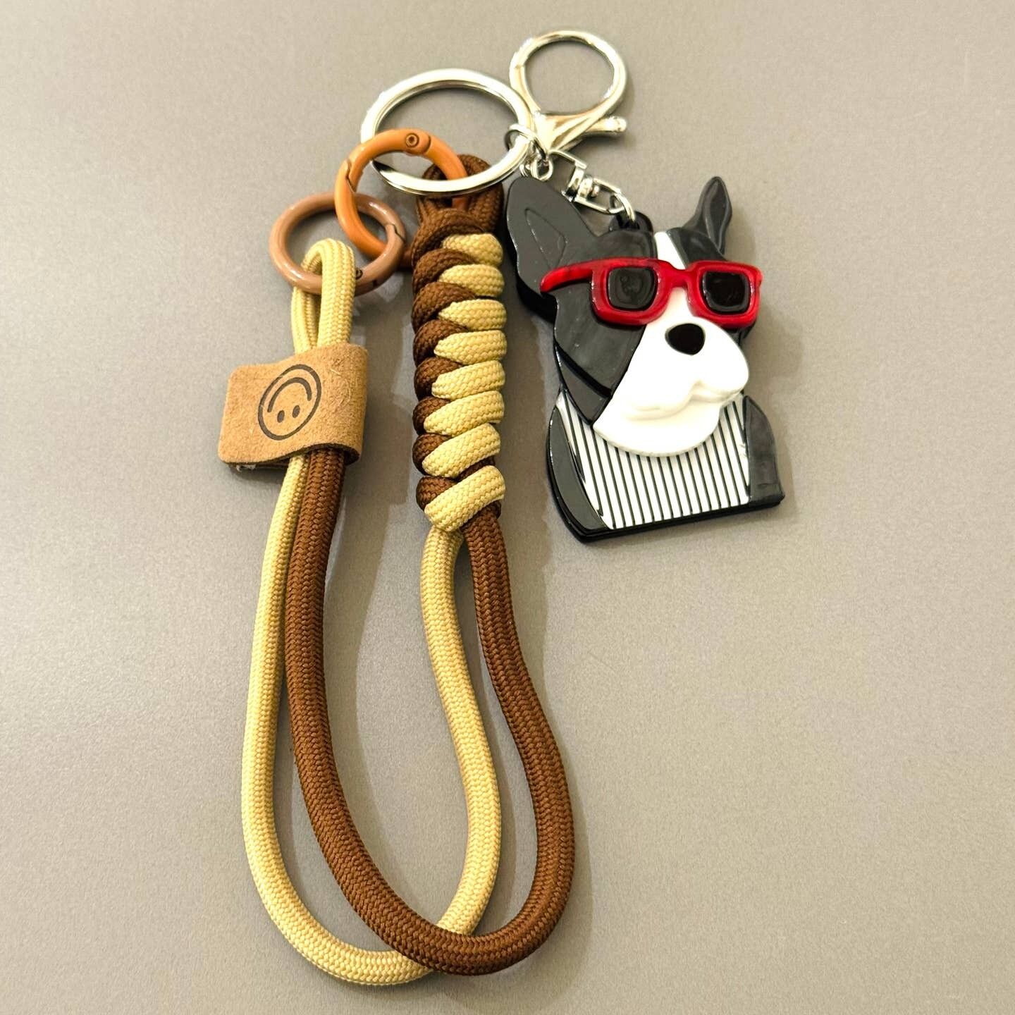 Boston Terrier Keychain & Handbag Accessory