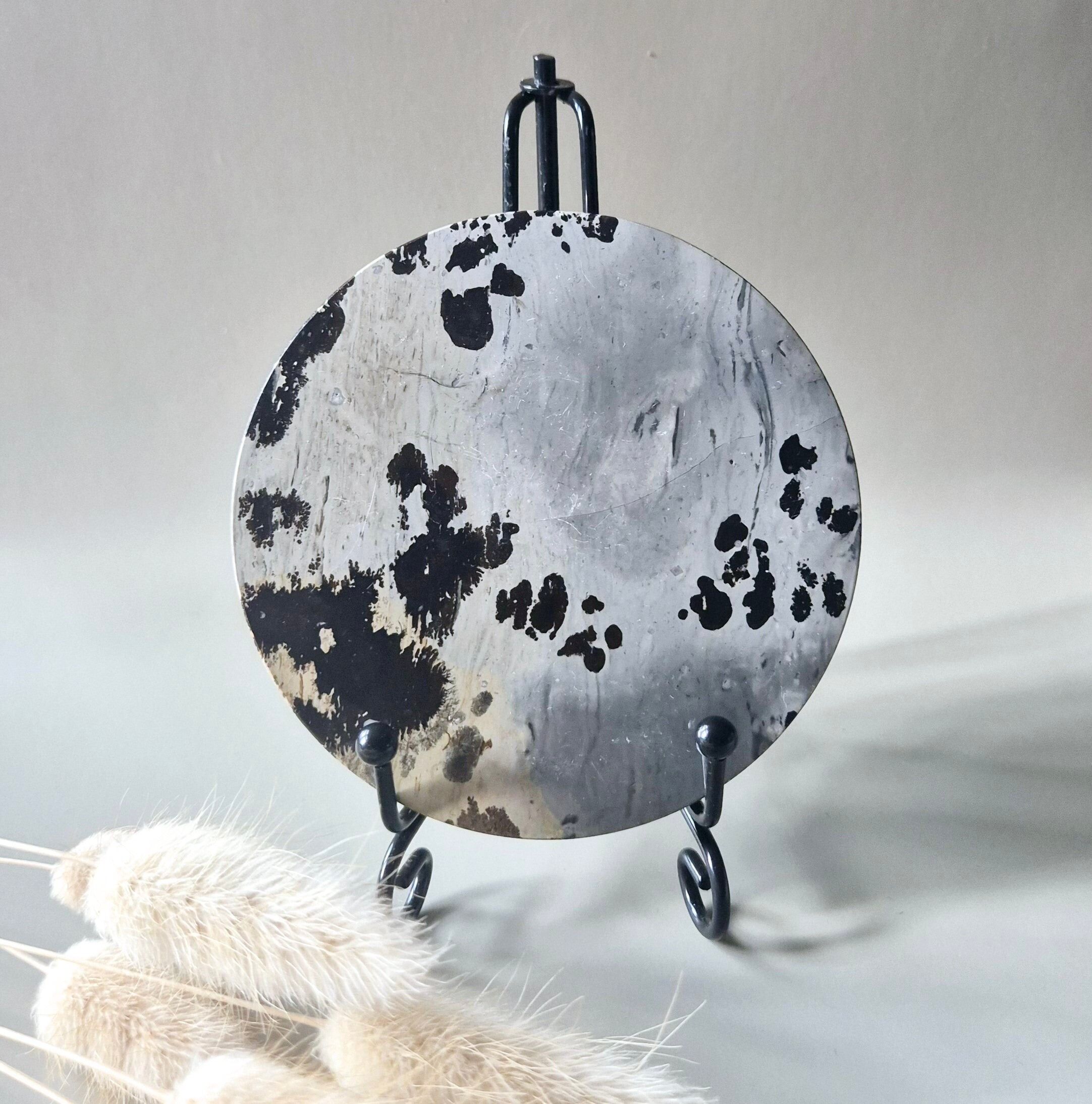 Jaspisscheibe auf Metallständer (10 cm) #7