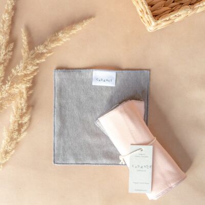 Lingettes lavables bio -  Moutarde,  Hemp Velvet