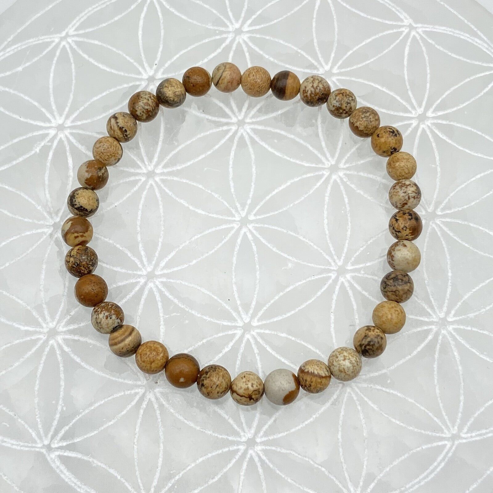 Bracelet - Jaspe Paysage (6 mm)