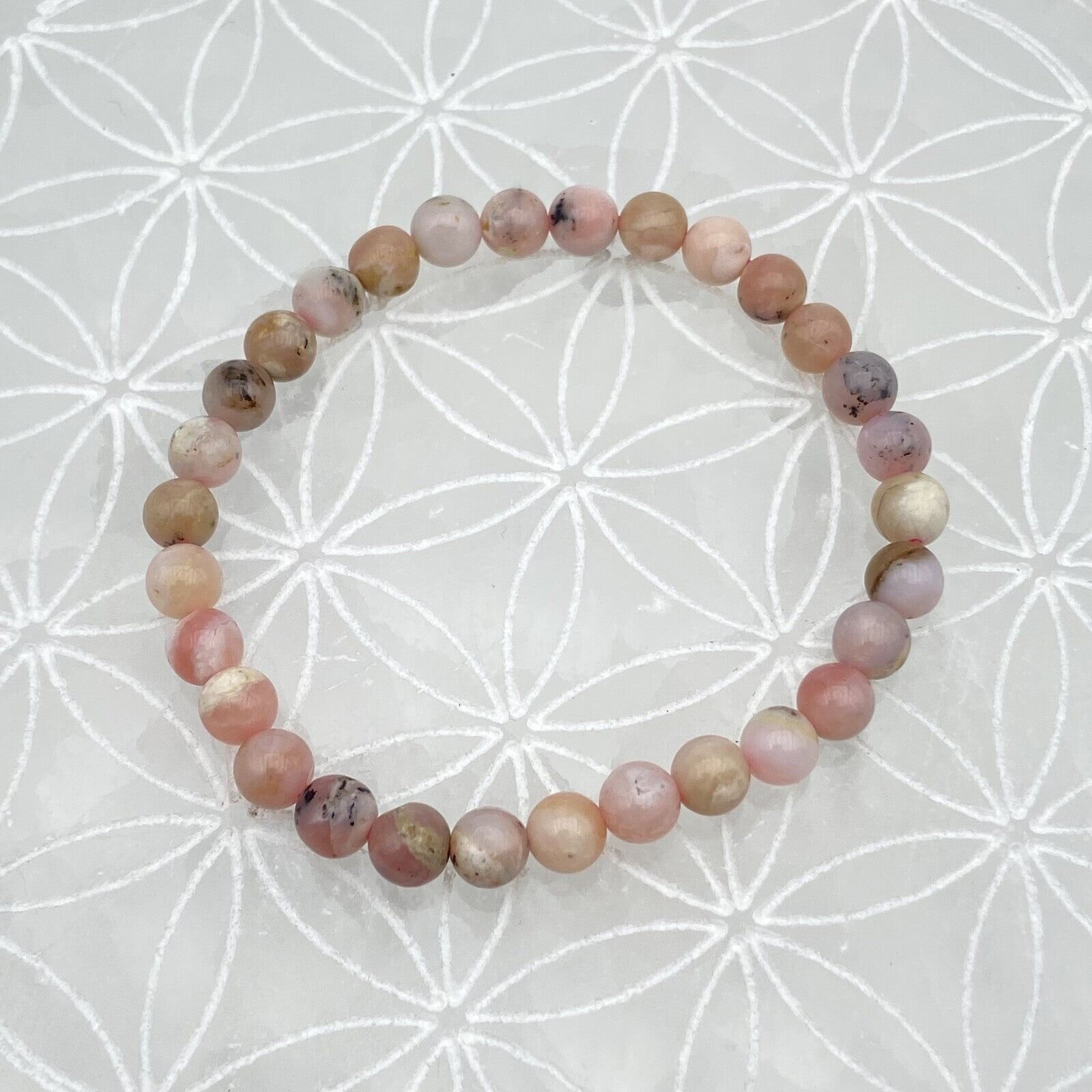 Bracelet - Opale Rose des Andes (6 mm)