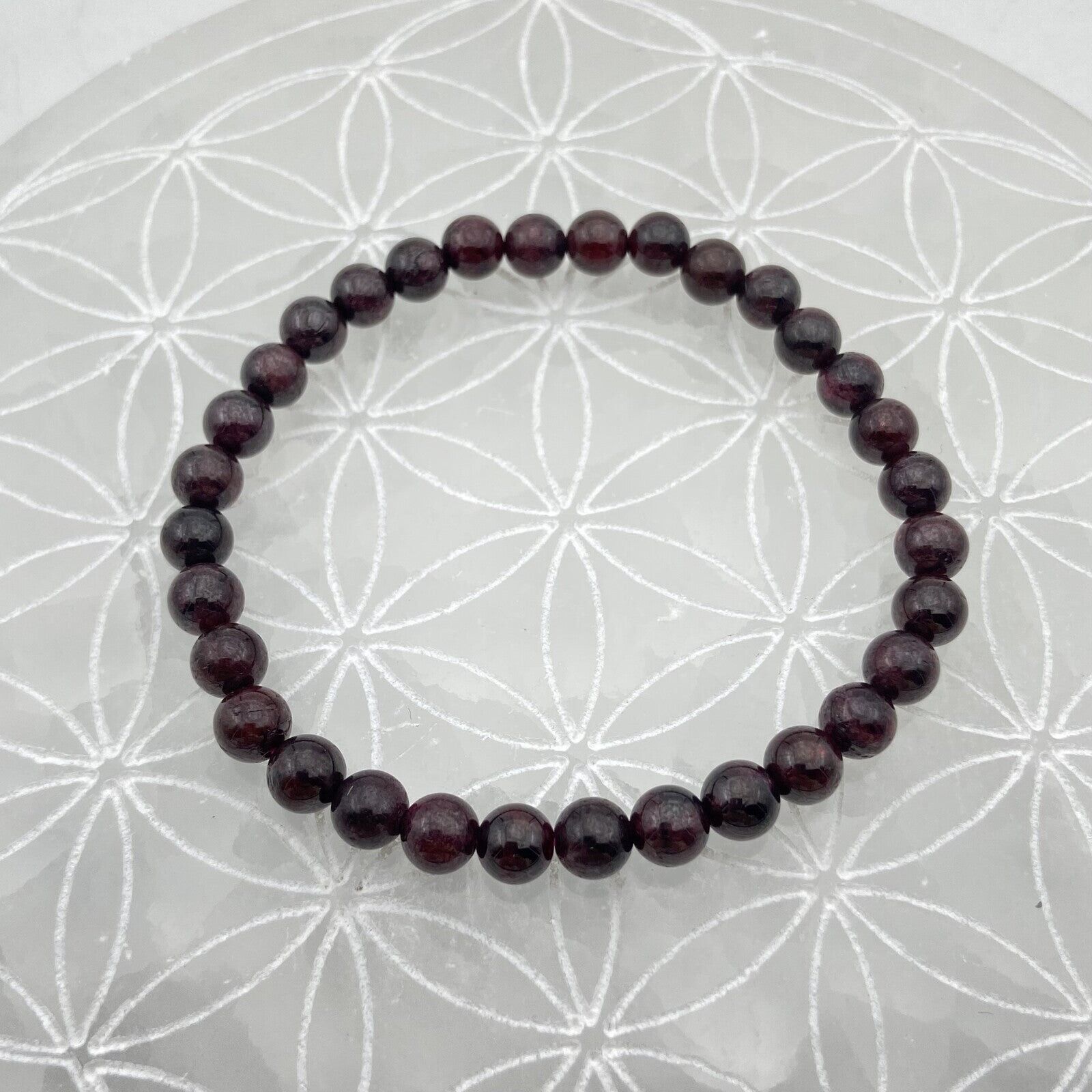 Armband - Granat (6 mm)