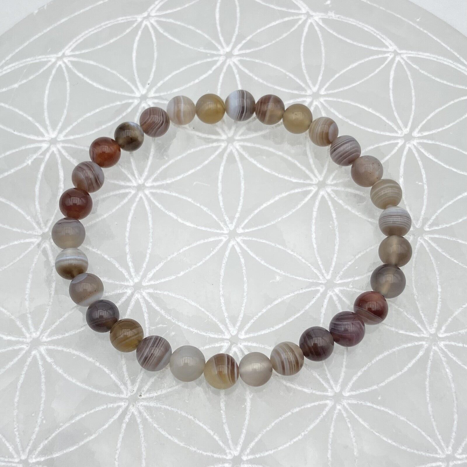 Armband – Botswana-Achat (6 mm)