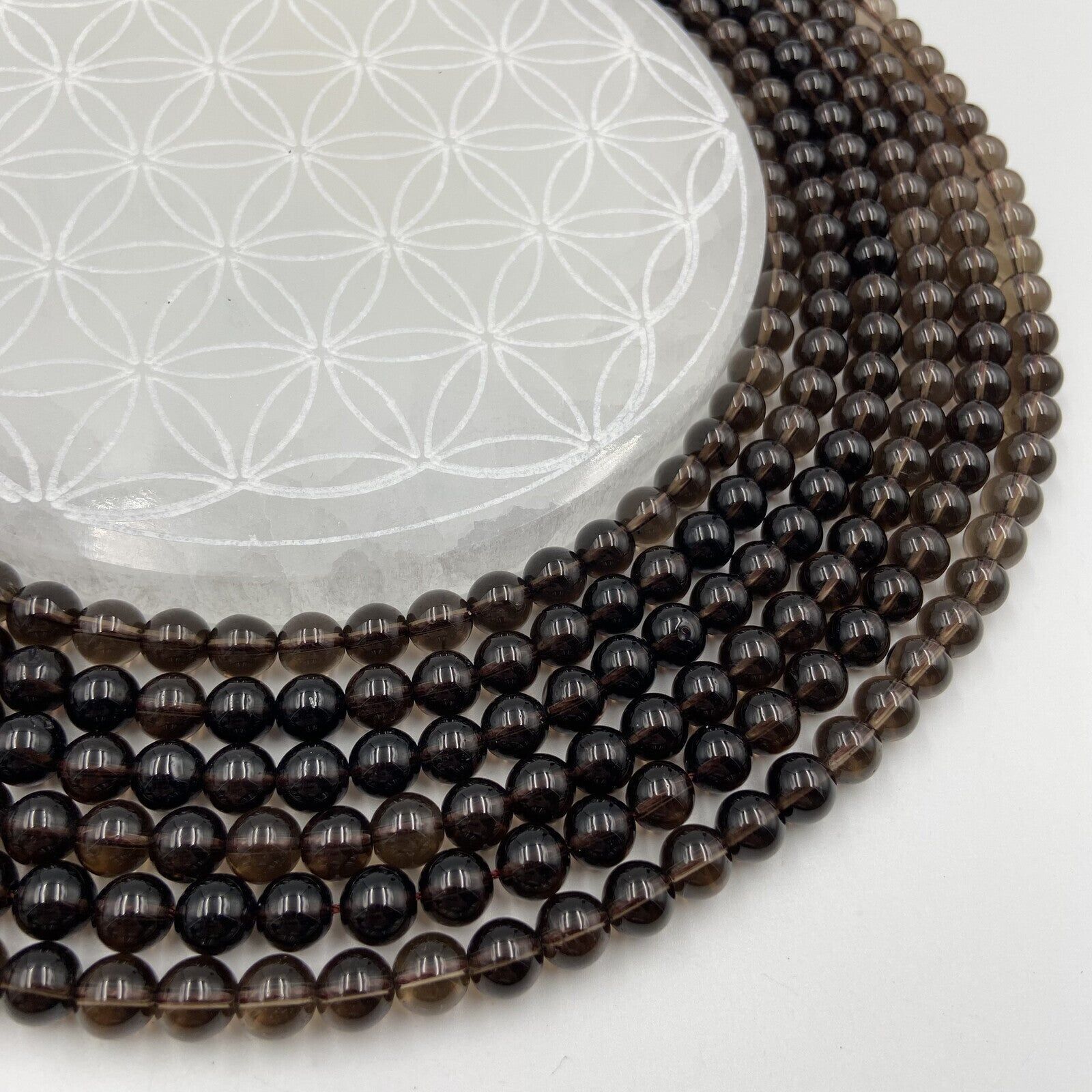 Reihe - Rauchquarz (8 mm)