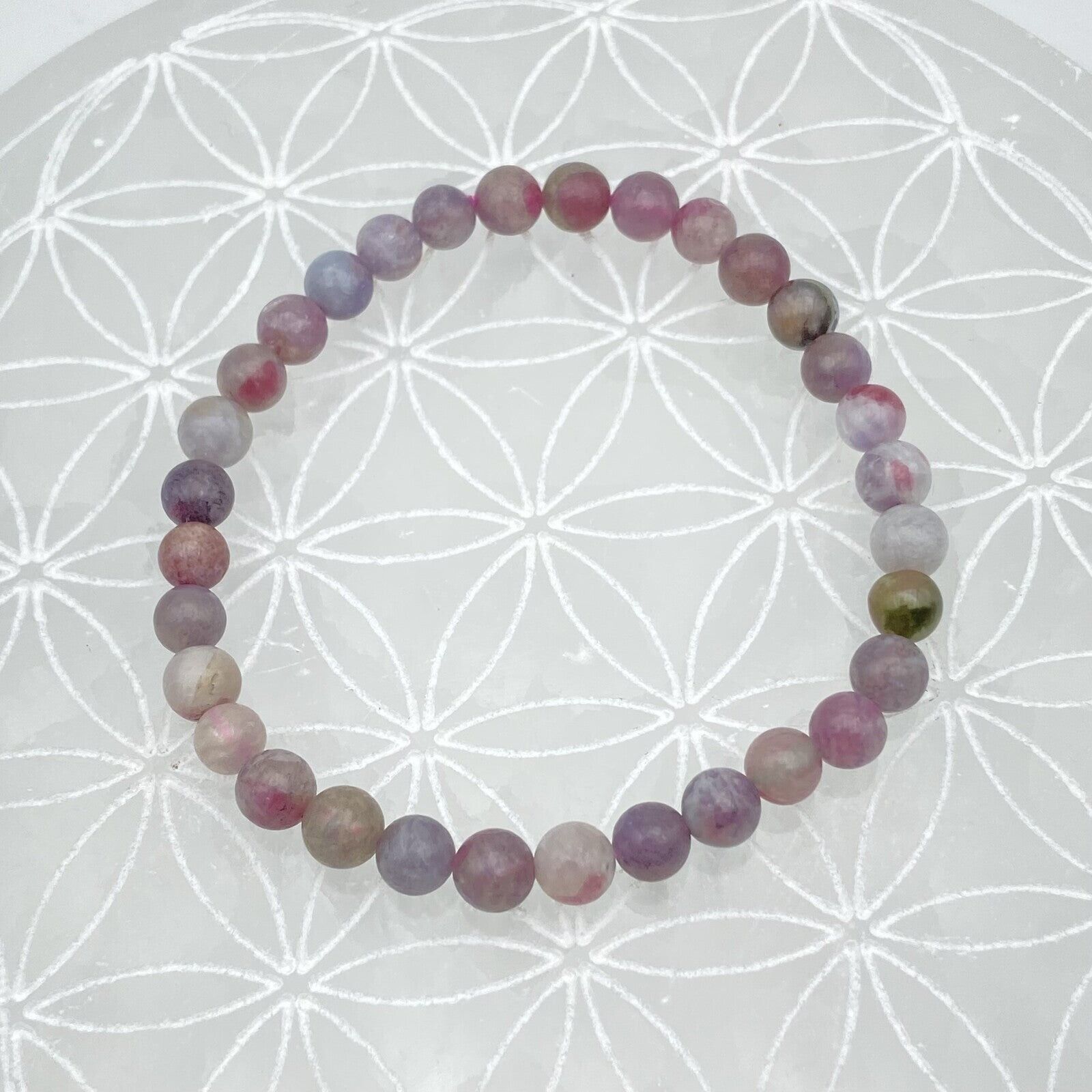 Armband - Rosa Turmalin (6 mm)